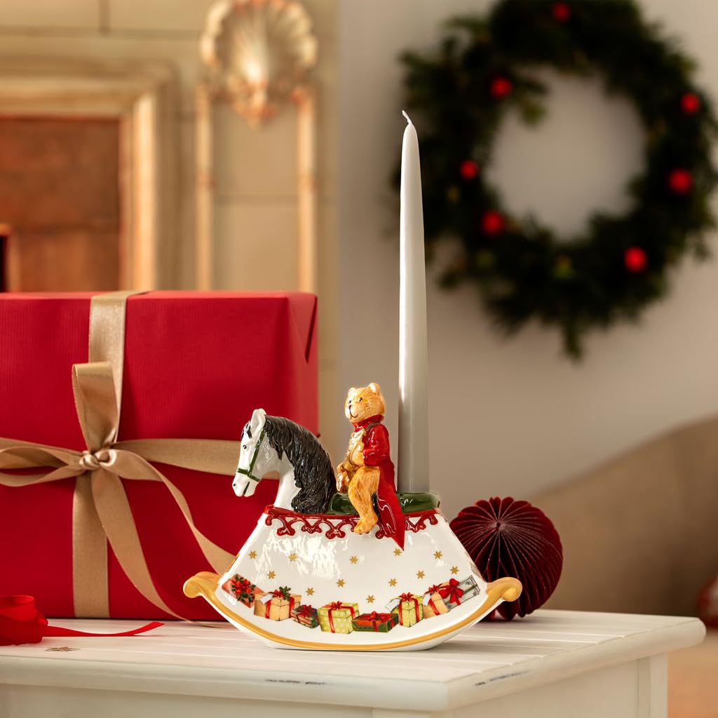 Villeroy and Boch – Christmas Toys Rocking Horse, Porcelain Candle Holder