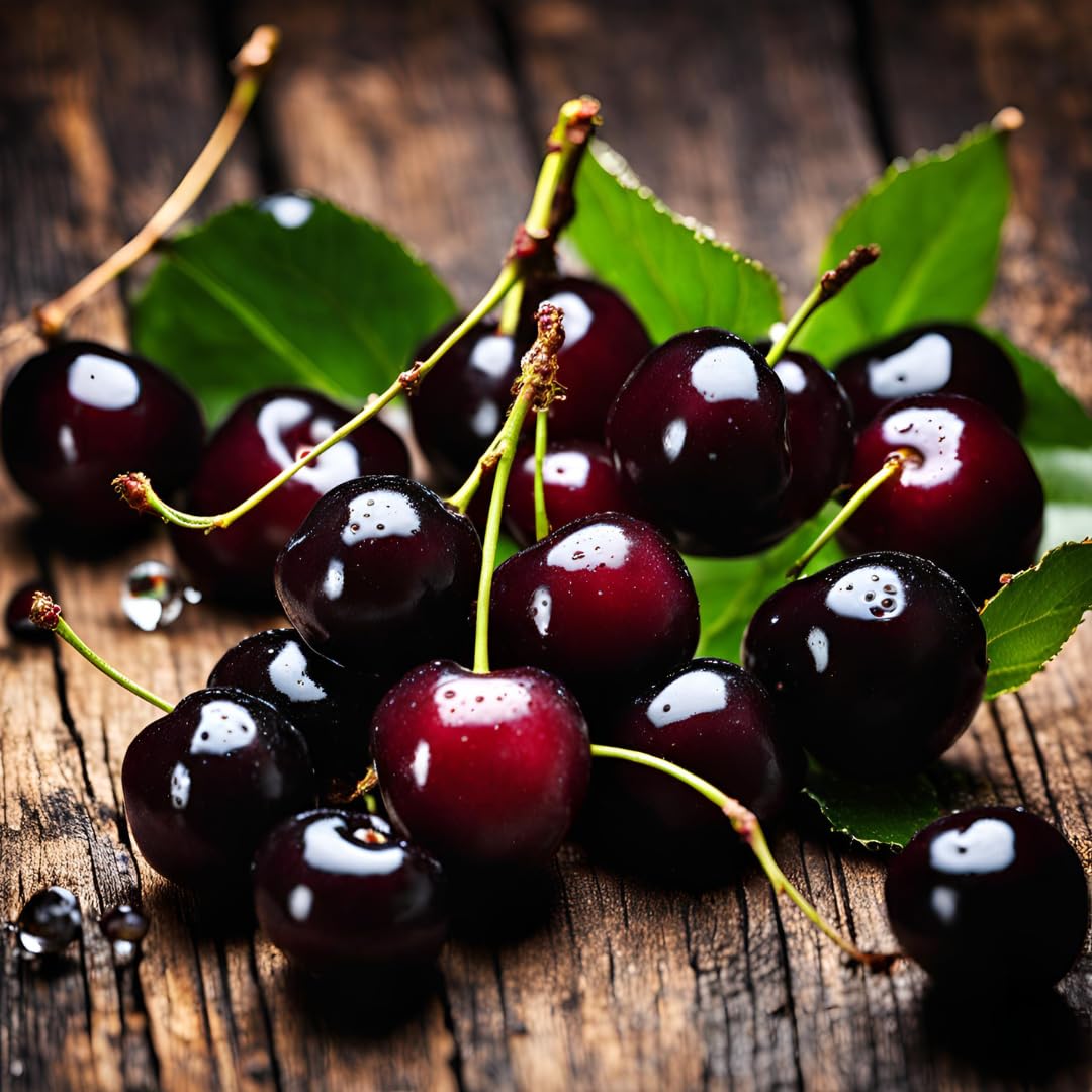 1OAK Cherry Candle - Soy Wax Scented Candles (Black Cherry) - Soy Candles for Home Scented - Long Burning Premium - Hand-Poured (7oz.)