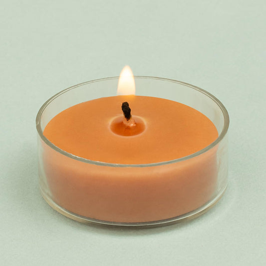 Shiva Organic Beeswax Tea Light Candle Pack of 12 -Mix Color, Natural Scented Candles for Home Decor and Aromatherapy
