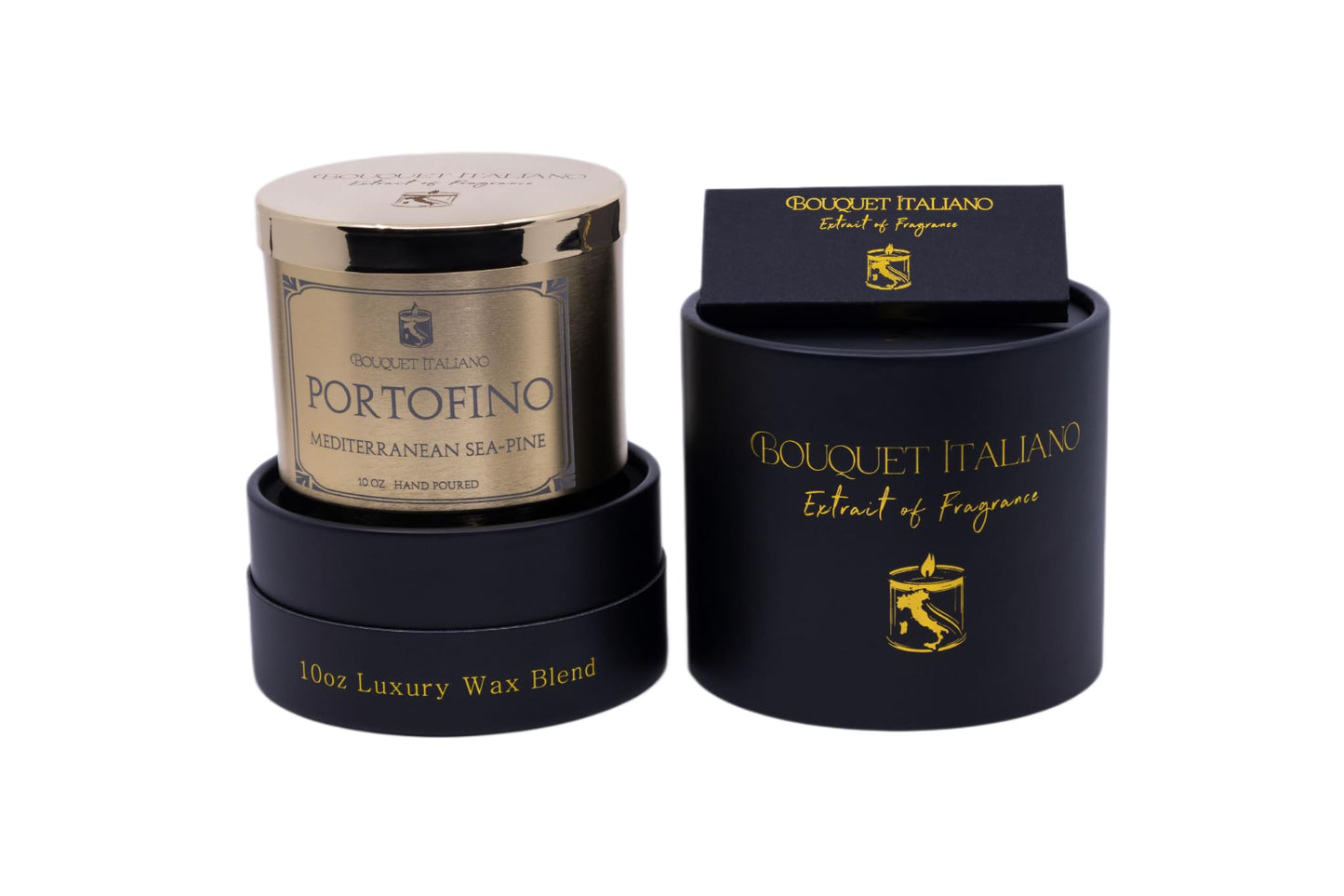 Portofino Luxury Wax Scented Candle Lemon Zest Sea Ozone Pine Aromatherapy Candle for Relaxation Home Decor & Gift Giving with Jasmine Marine Waters & Coastal Musk