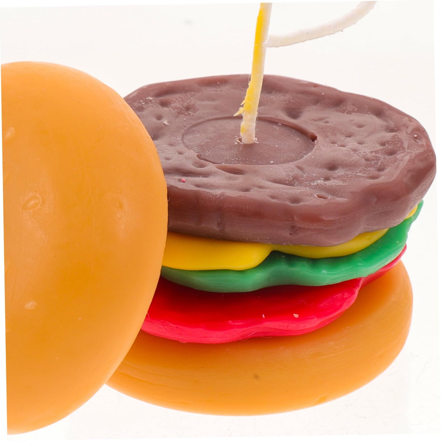 JHKNNK Burger Shaped Scented Candle Mini Paraffin Wax Tealight Candle Decorative for Home Décor and Birthday