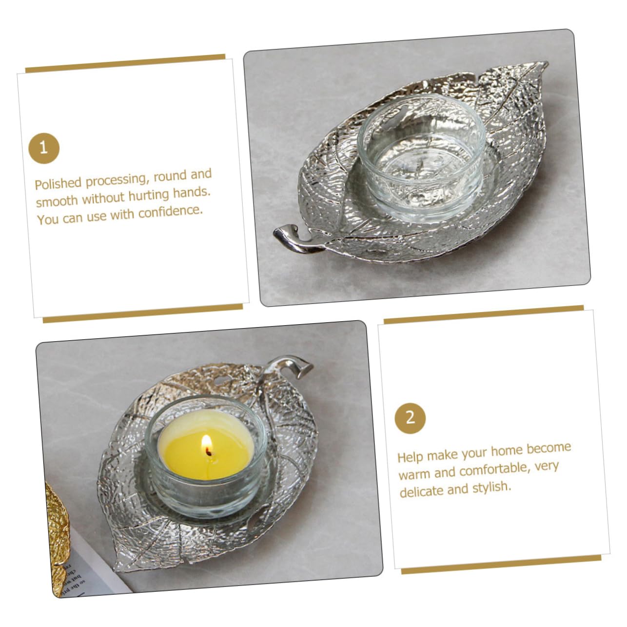 Cabilock Leaf Shape Candle Holder Creative Arab Desktop Decor for Romantic Atmosphere Design Stylish Home Accent for Parties Special Occasions
