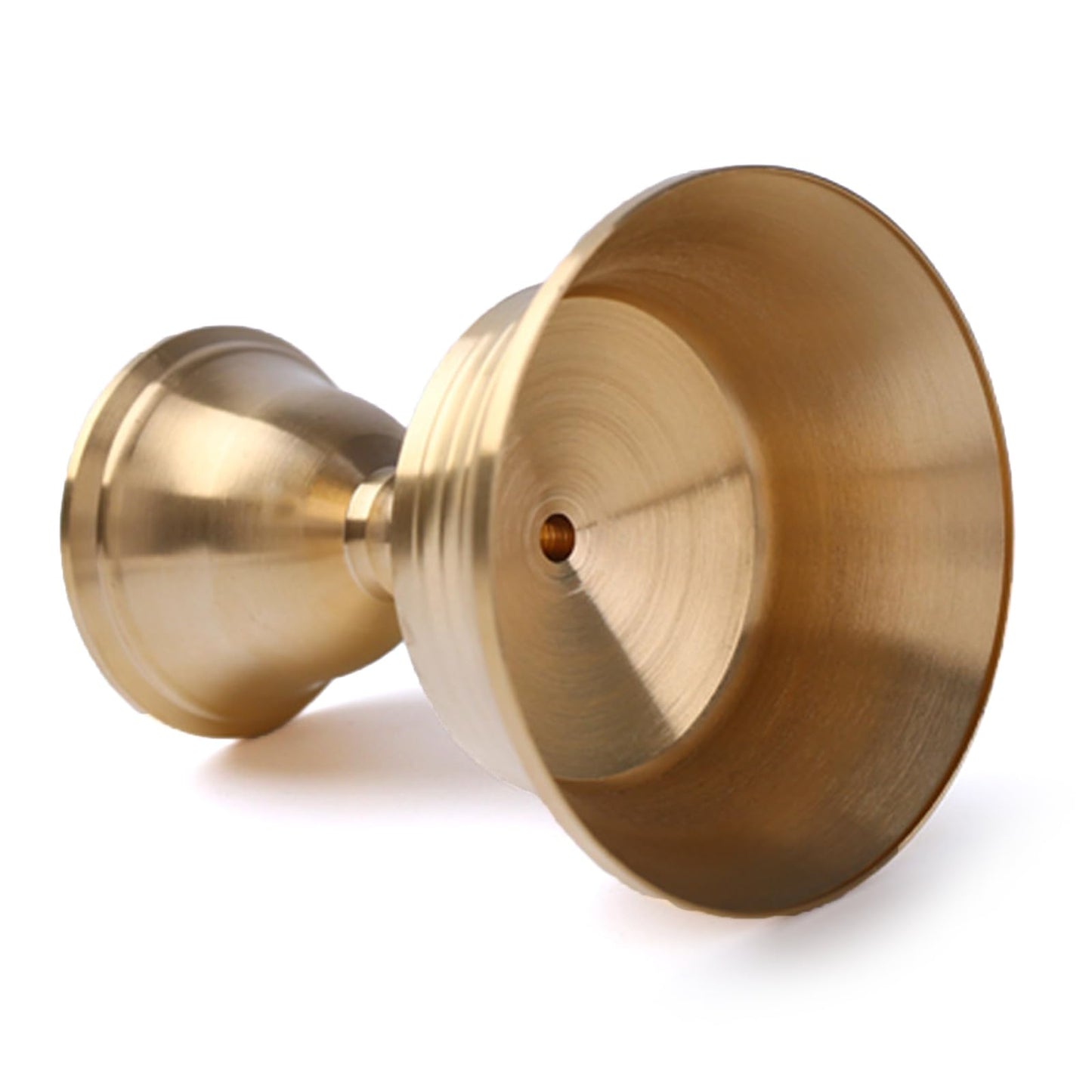Brass Candlestick for Buddhist Temples Butter Lamp Holder Golden Tealight Candle Stand for Altars Decors Candleholder Brass Candle Base
