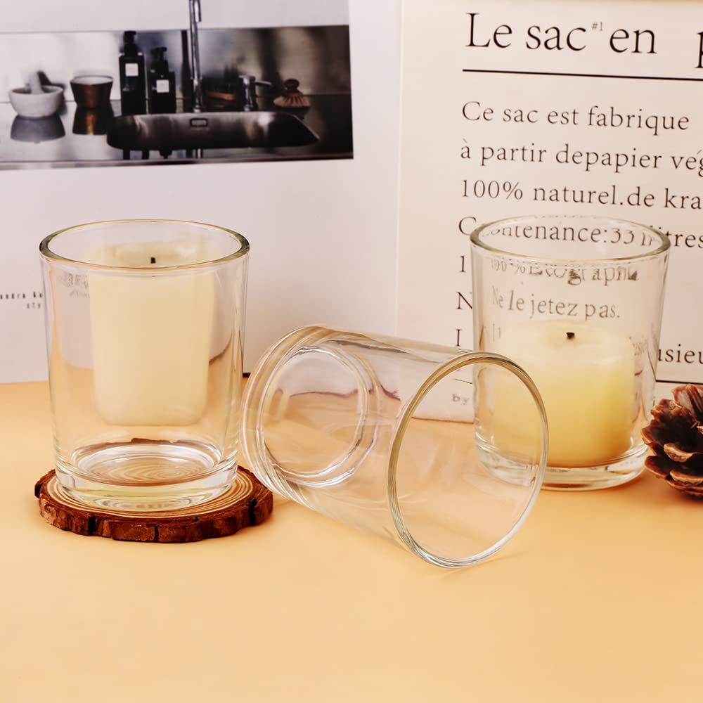 BTGLLAS Clear Mercury Glass Tea Light Holders Set of 36 - Elegant Votive Candle Holders for Weddings, Showers and Home Decor - Perfect for Table Centerpieces and Parties (Glass, Clear)