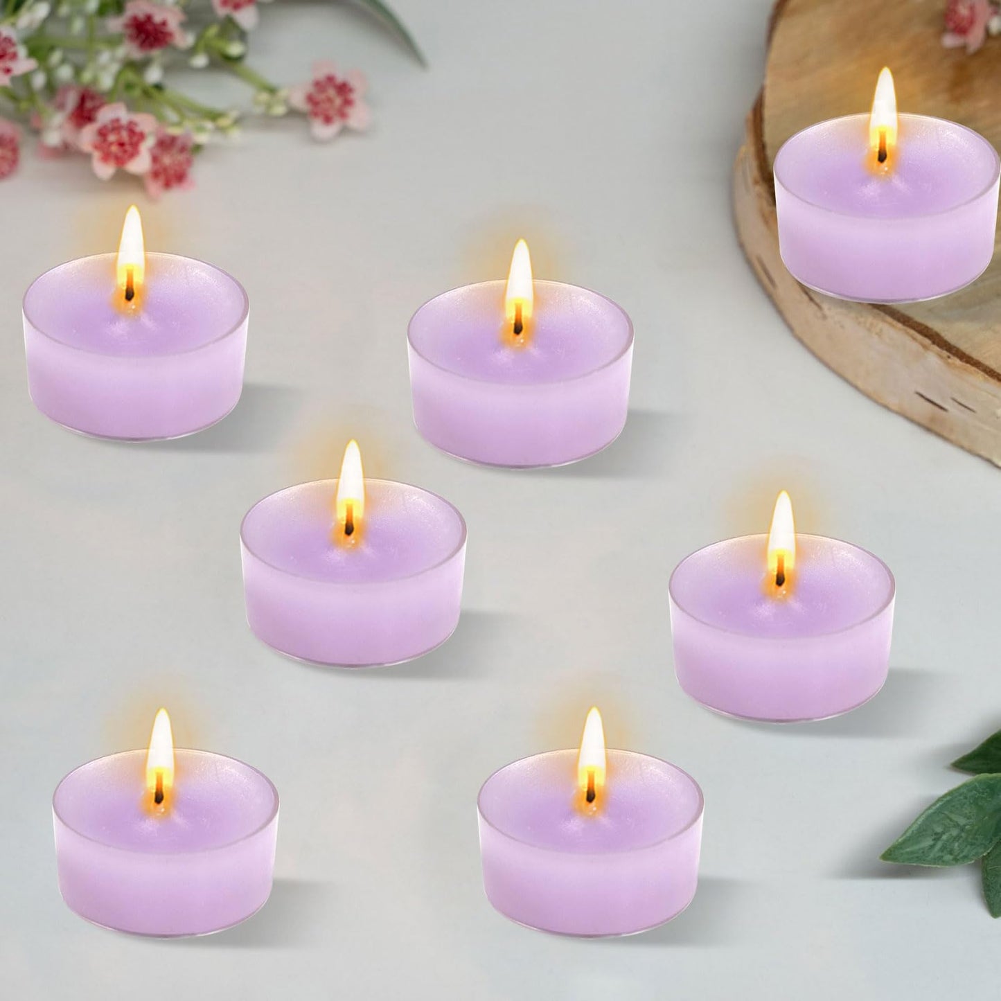 NJAO HOO 24 Pack Christmas Scented Tealight Candles 6 Hours Burn Red & Green Tea Candle Clear Cup Small Round Candle for Home Decor and Aromatherapy