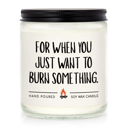 Shqiueos Gag Gifts for Women Candle Lavender Scented, Funny Anniversary & Birthday Gift for Her, Girlfriend, Wife, Best Friend Present, Christmas Valentines Day Mothers Day Office Gifts for Coworkers