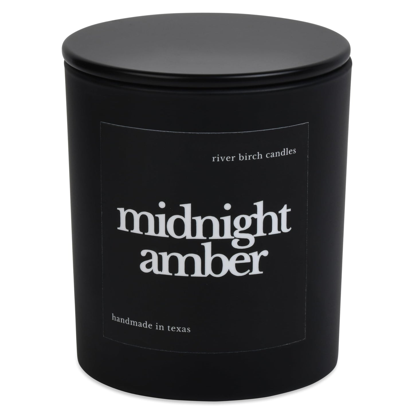 River Birch Candles Midnight Amber Scented Candle | Premium, All-Natural, Non-Toxic, Soy Wax | 10oz 50 Hr Burn Time | Cozy Relaxing Gifts for Home