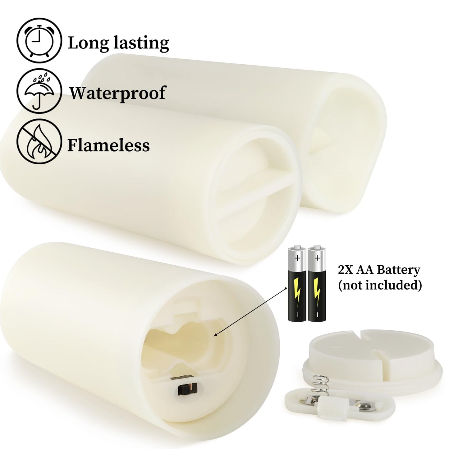 144-Pack LED Flameless Candles with Remote Control - Battery Operated, Timer, Dimmable, 3D Flame Flickering , Perfect for Halloween Christmas Parties,Wedding,Home Decor ,Gift and Special Occasions.