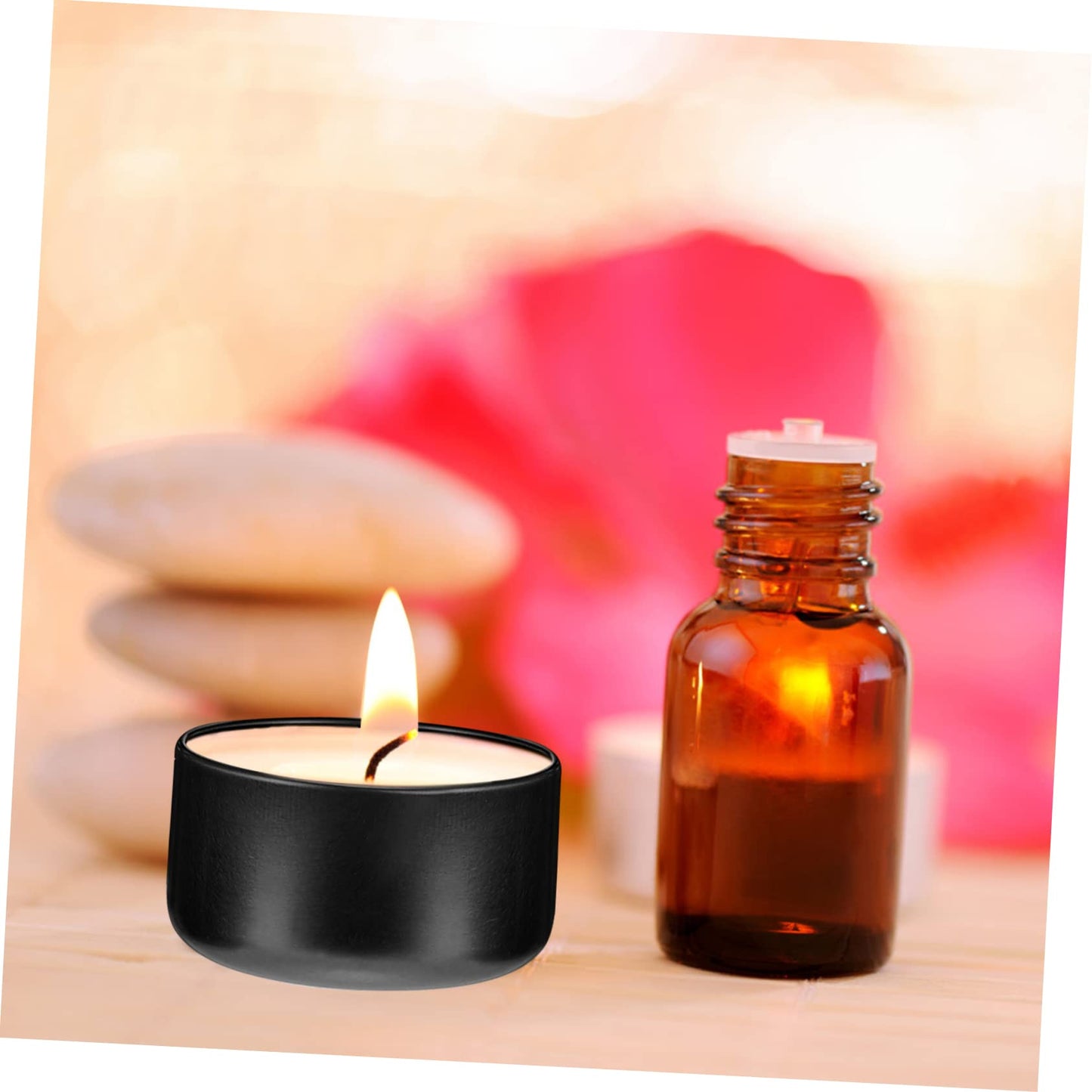 STOBOK 12pcs Candle Tins for Projects Portable Metal Candle Containers Seamless Design for Travel and Crafting for Aromatherapy and Storage