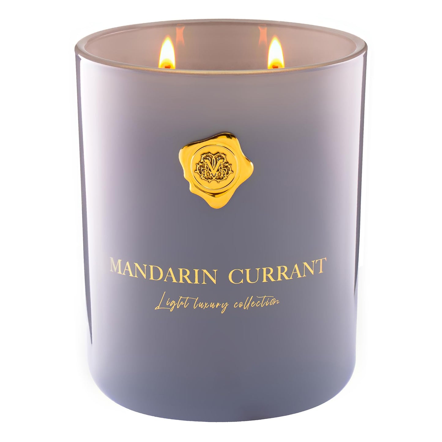 M&SENSE Mandarin & Currant Scented Candle | 90-Hour Burn,16.6 oz | Long-Lasting for Mood Healing and Gifting | Natural Non-Toxic Soy Wax | for Bathroom, Kitchen, Office