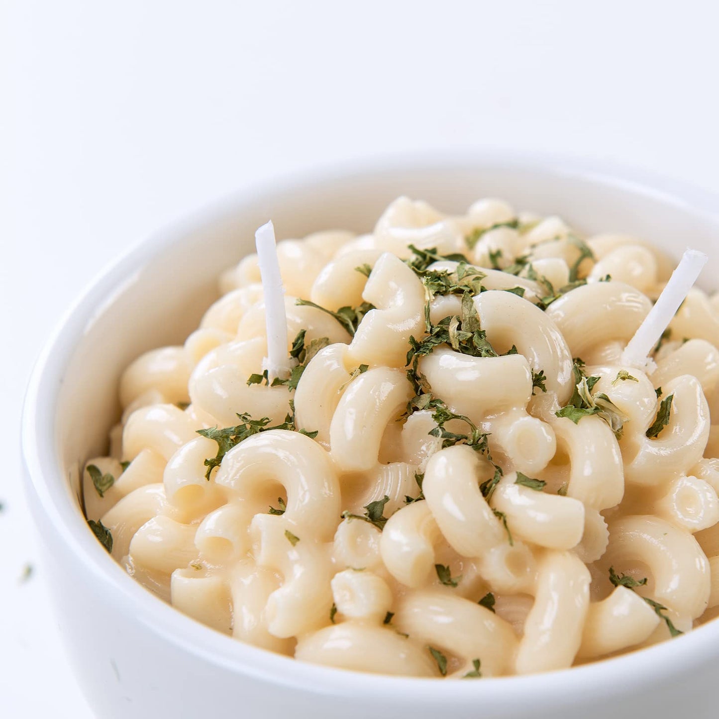 ILIKEPAR Macaroni and Cheese Pasta Bowl Scented Candle Ritual Gift for Your Lovers Friends Macaroni Pasta 5.6oz (160g)