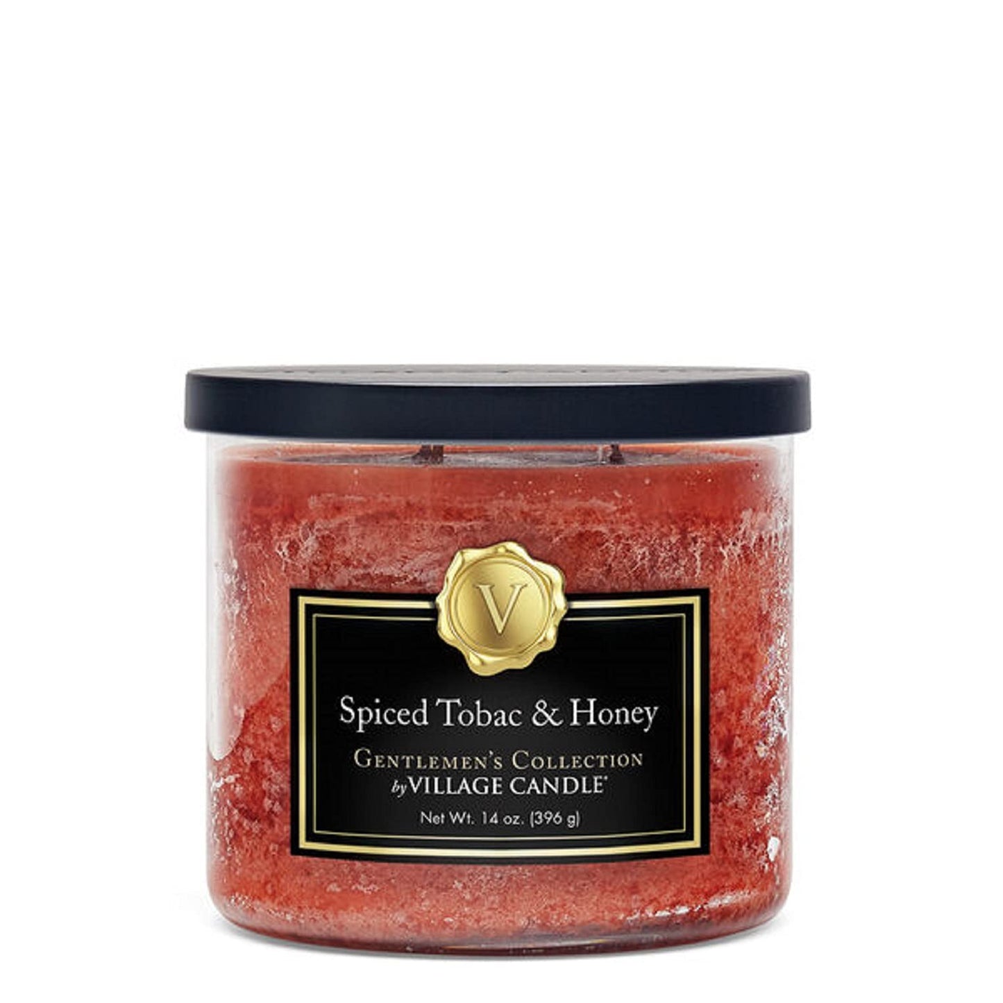 Village Candle Spiced Tobac & Honey Medium Bowl, 14oz, Orange, 1 count