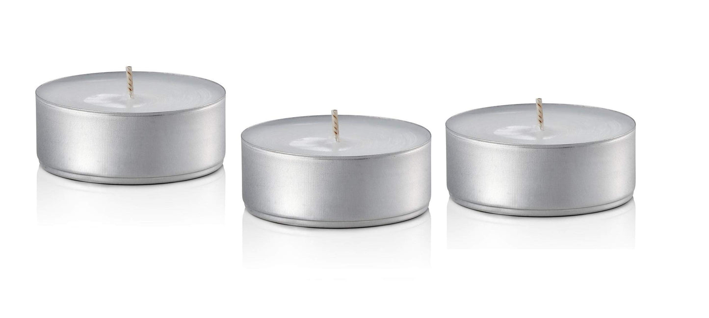 Premium Unscented 12 Hour Oversize Mega Tea Lights Candle in Aluminum Cups for Home Décor, Wedding Receptions, Romantic Dinner, Restaurants, Spa, Hotels, Holiday Decorations and Ambience - Set of 240