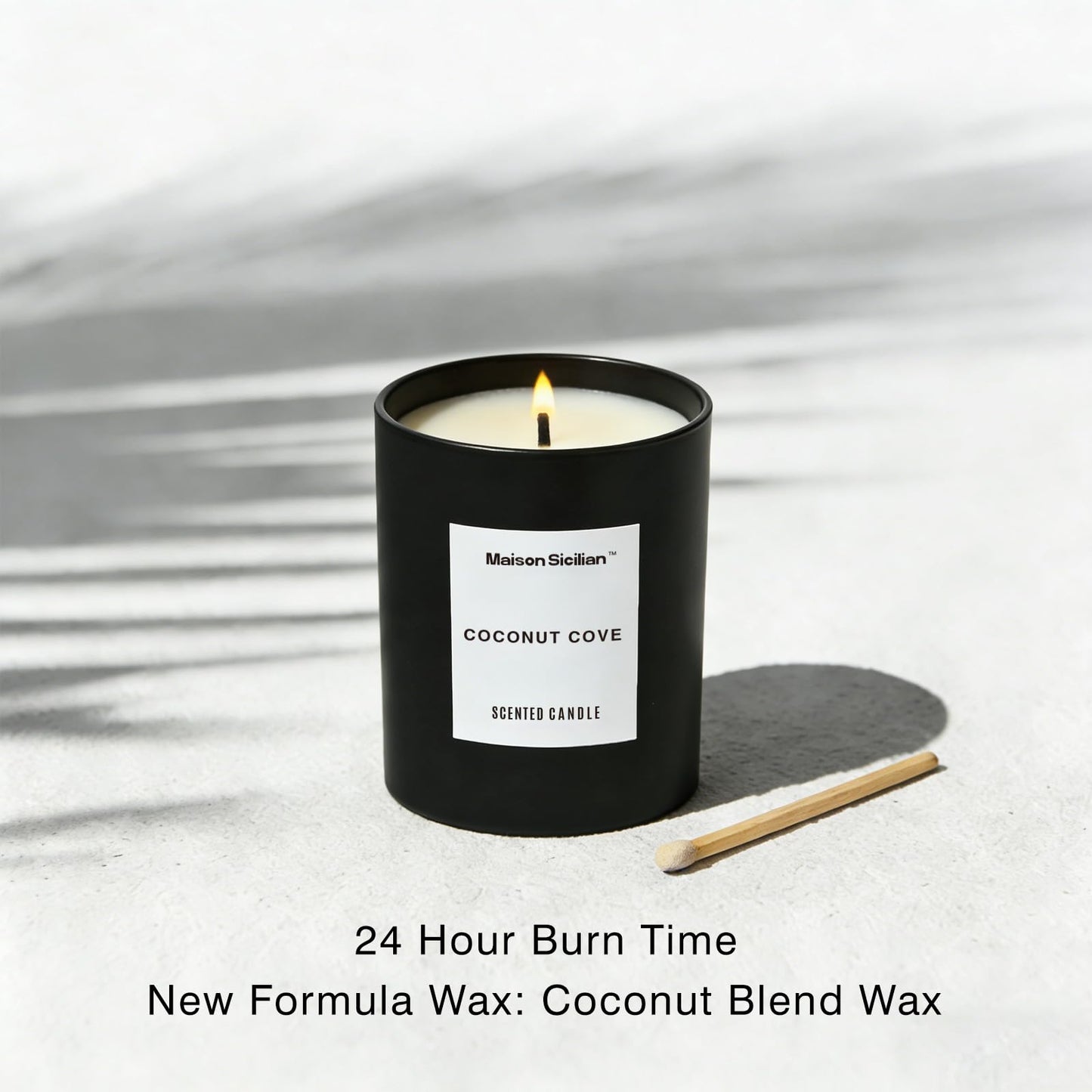 Coconut Cove Candle by Maison Sicilian | Inspired by Alto Astral | 24 Hour Burn | Premium Coconut Beeswax Blend + Luxury Fragrance Oil | Cozy Silky Luxury Ambiance & Thoughtful Gift