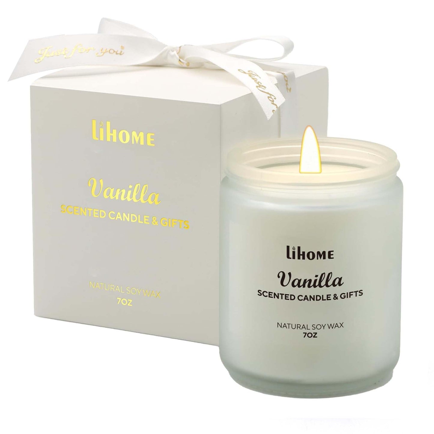 Candles Gifts for Women - Scented Candles, Natural Soy Wax Candles for Home Scented Perfect for Christmas, Birthday, Mother's Day, Vanilla Candle