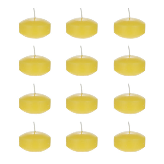 Mega Candles 12 pcs Scented Citronella Floating Candles, Hand Poured Wax Candle 2 Inch Diameter, Indoor & Outdoor Use, Camping, Festivities, Events, Party Usage, Patio, Barbecue BBQ, Picnics