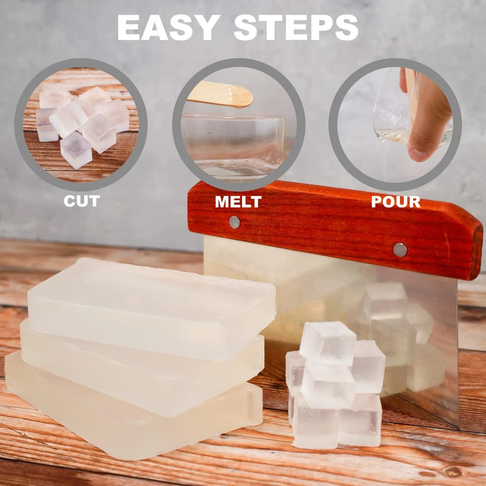 Primal Elements Aloe Soap Base - Moisturizing Melt and Pour Glycerin Soap Base for Crafting and Soap Making, Easy to Cut - 10 Pound