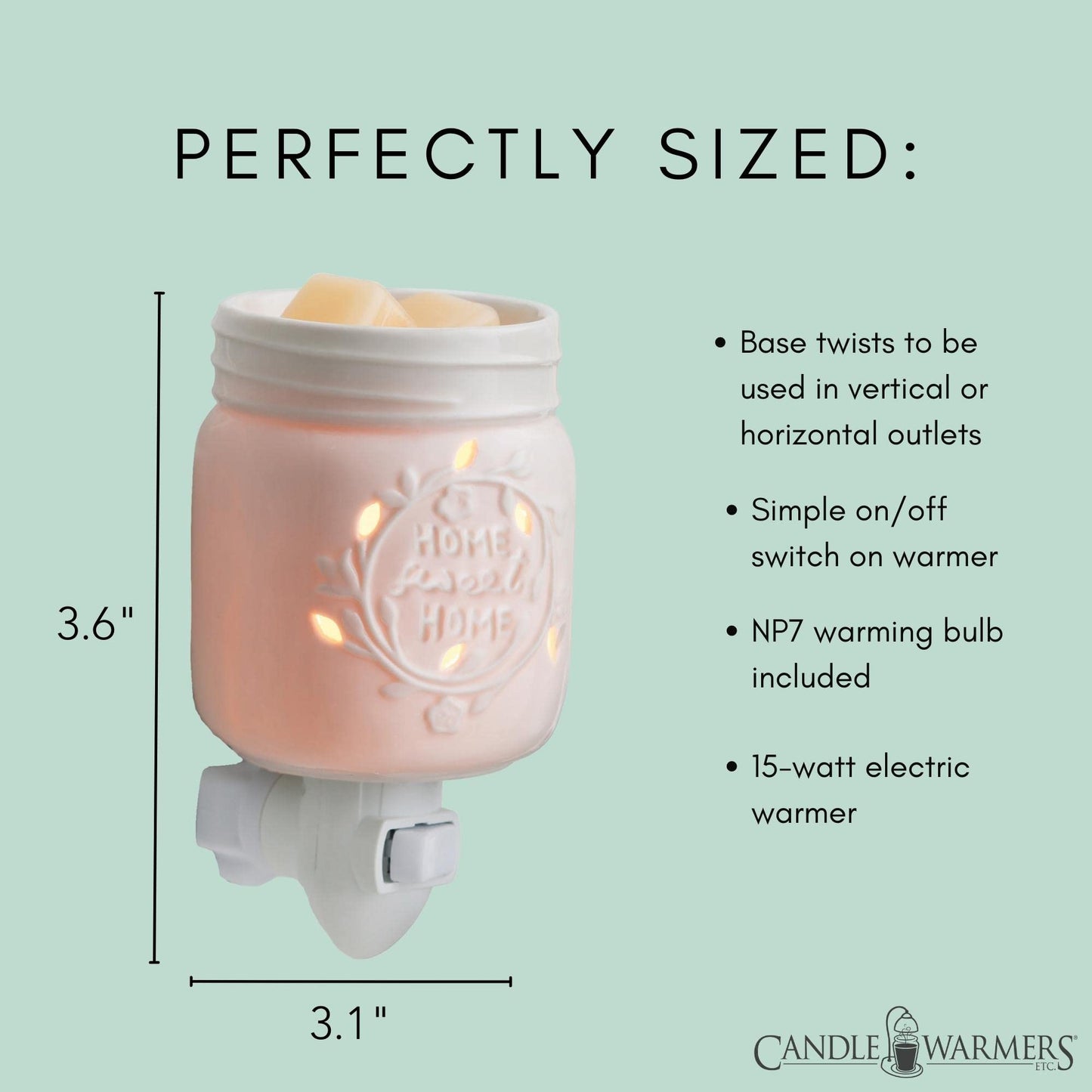 Pluggable Mason Jar Fragrance Warmer