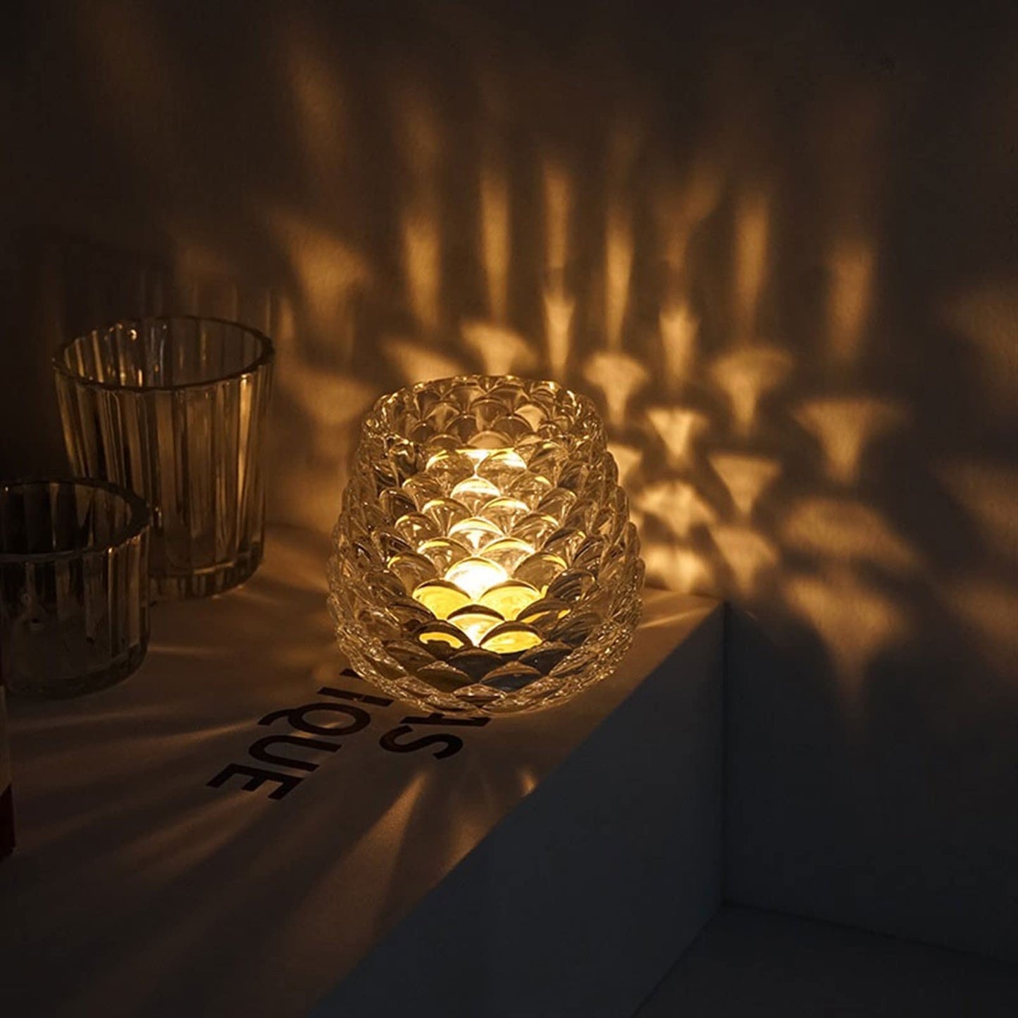 Decorative Candle Holder, Creative Pinecone Shaped Candle Cup, Exquisitely Crafted Glass Candle Holder, Aromatherapy Candle Holder, Candle Holder