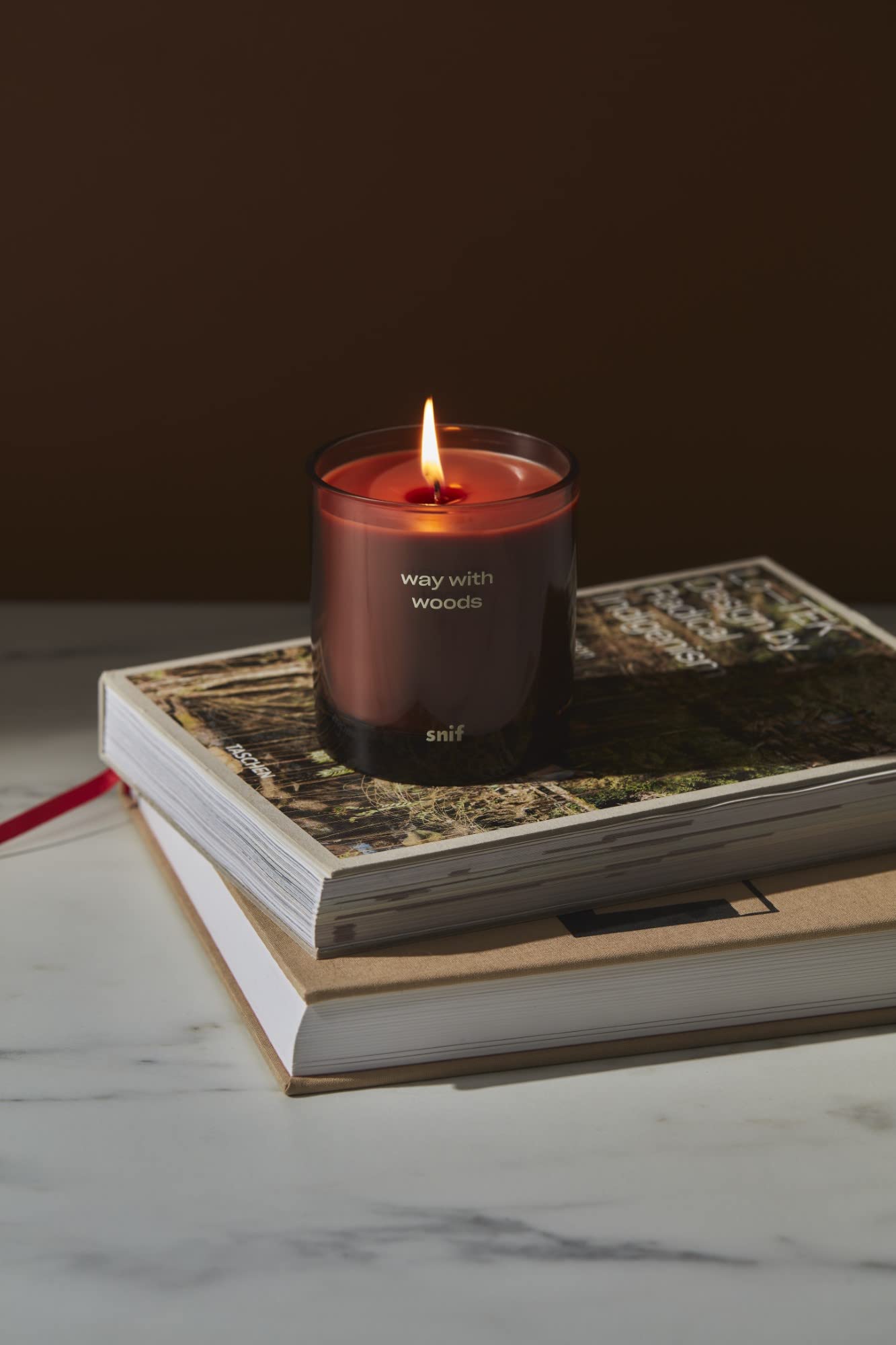 Way with Woods Luxury Scented Candle by Snif, Inviting and Crisp Scent, 200+ Hours, 100% Cotton Fiber Wicks, Soy Wax Blend, Non-Toxic, Vegan, 50 oz