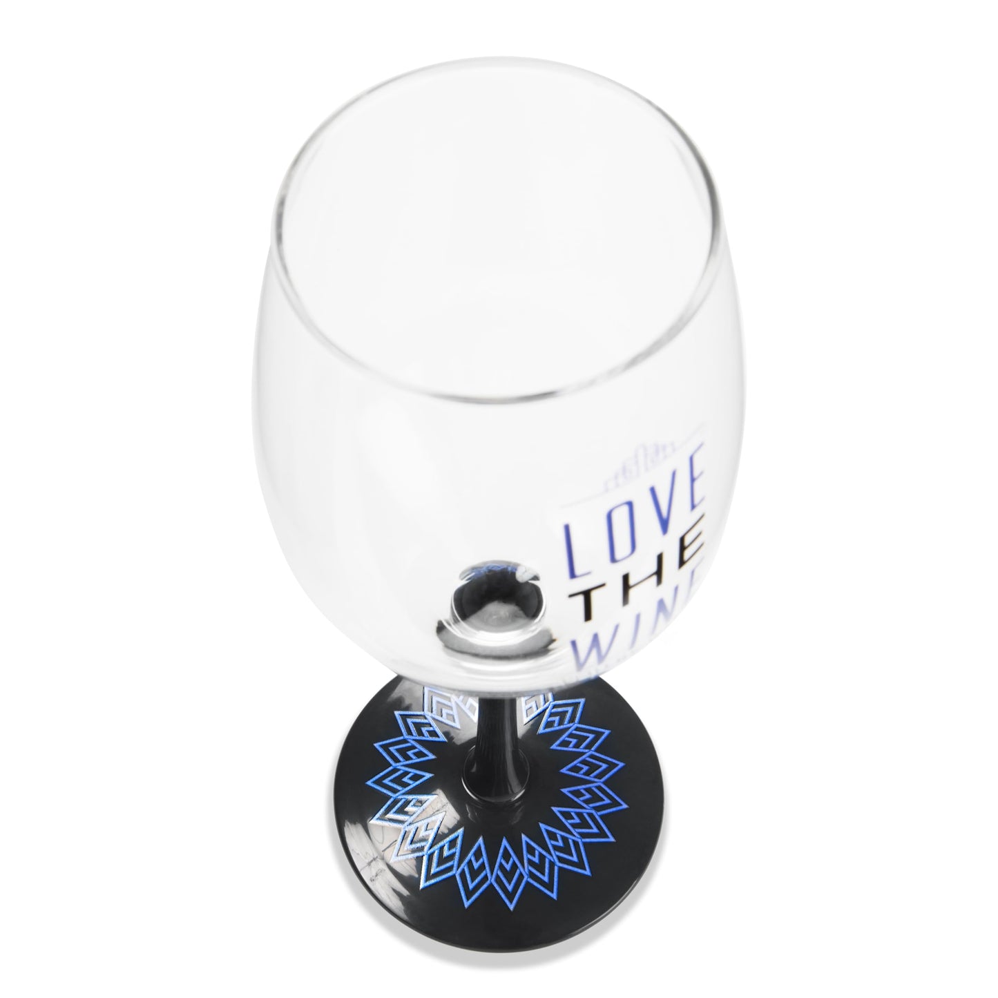 Pavilion Gift Company Pretty Inappropriate "Love The Wine You're With" Wine Glass Candle Holder, Purple