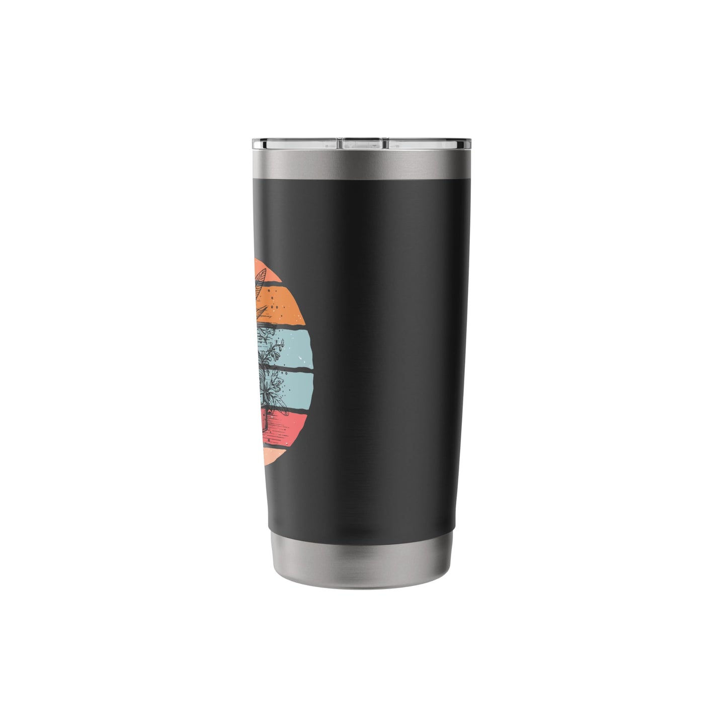 Sloth Birthday Cake Candle Floral Animal Cute Relaxed Calm Stainless Steel Insulated Tumbler