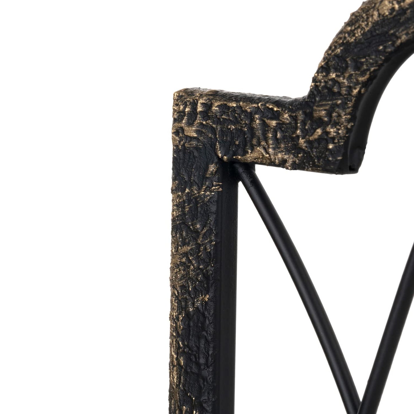 Gothic Candle Sconce Set of 2 -Gold Black Metal Wall Candle Holder-Rustic Home Deco,Dark Academia Decor