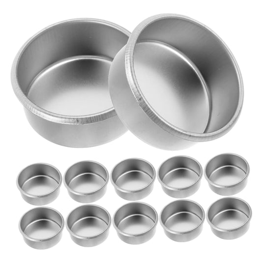 BATHVEVE 15pcs Metal Tealight Candle Holders for Home Decor DIY Aromatherapy and Fragrance Diffusion Modern Metal Candle Tins for Weddings and Parties