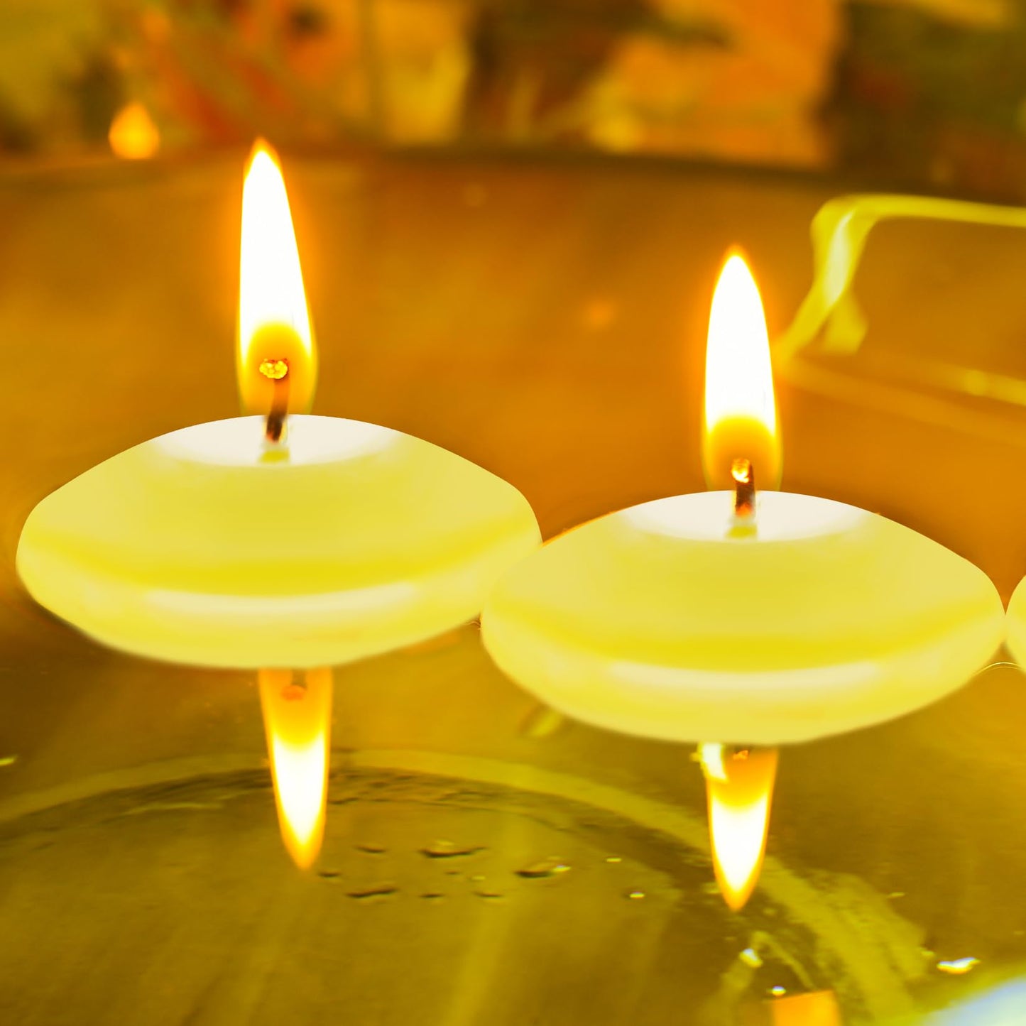 20 Pcs Floating Candles Centerpieces, 1.5 Inch Unscented Floating Candles Small Decoration for Valentine's Day, Thanksgiving, Wedding, Holiday, Parties and Home Decor