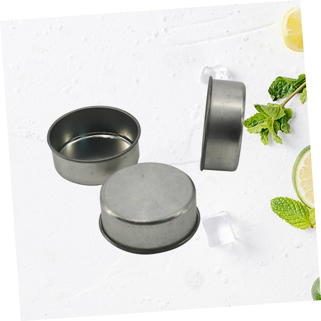 DOITOOL 10pcs Galvanized Iron Candlestick Tealight Candle Tins DIY Jars for Cosmetics