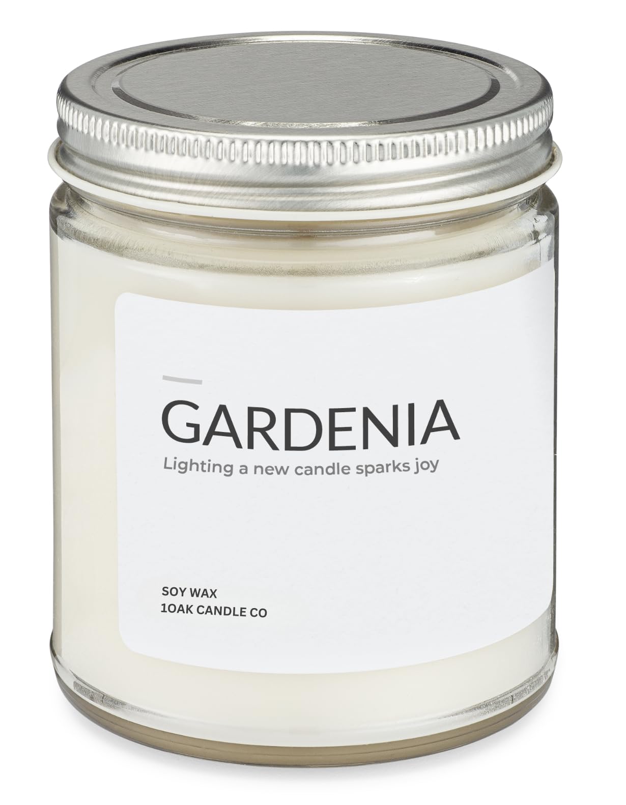 1OAK Gardenia Candle - Soy Wax Scented Candles - Long Burning Premium Hand-Poured (7oz.)
