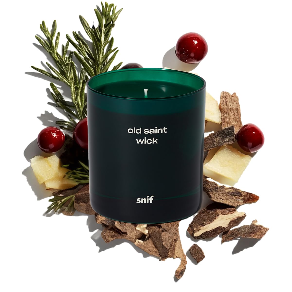 Christmas Candle Bundle by Snif, Lost Claus and Old Saint Wick, Holiday Gifts, 100% Cotton Fiber Wicks, Soy Wax Blend, Non-Toxic, Vegan, 8.5oz Each