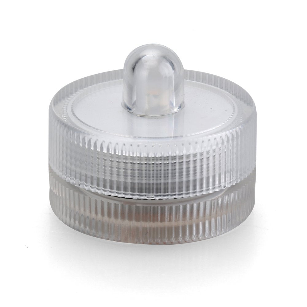 KITOSUN Submersible LED Lights cr2032 Battery Powered Underwater Waterproof LED Tea Light Candles for Events Wedding Centerpieces Vase Floral Xmas Holidays Home Decor Lighting(Pack of 12) (Red)