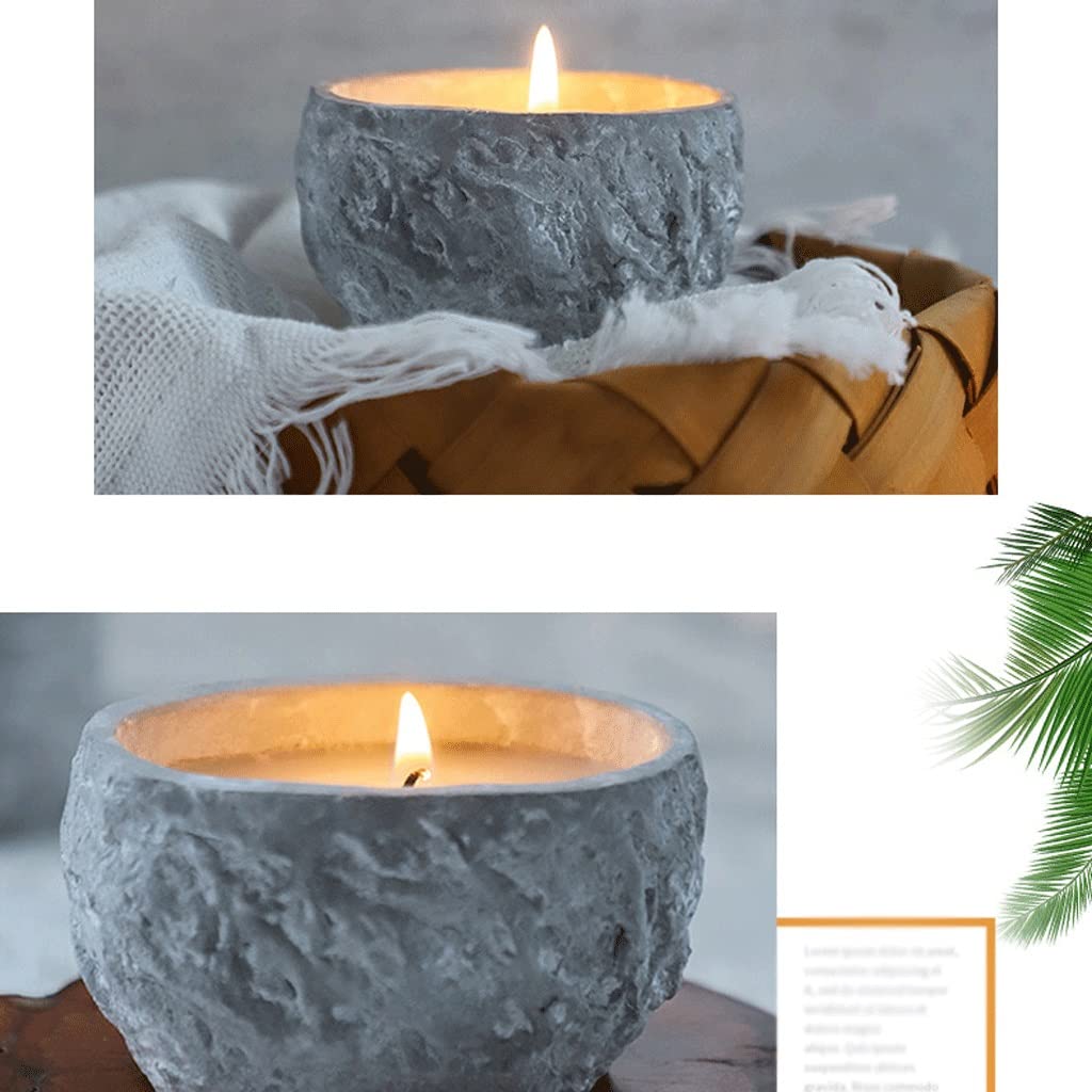 Candle Holder Aromatherapy Candle Candle Holder Cement Candle Holder Ornament Suitable for Dinner Living Room Kitchen Restaurant Centerpiece Table Decorations