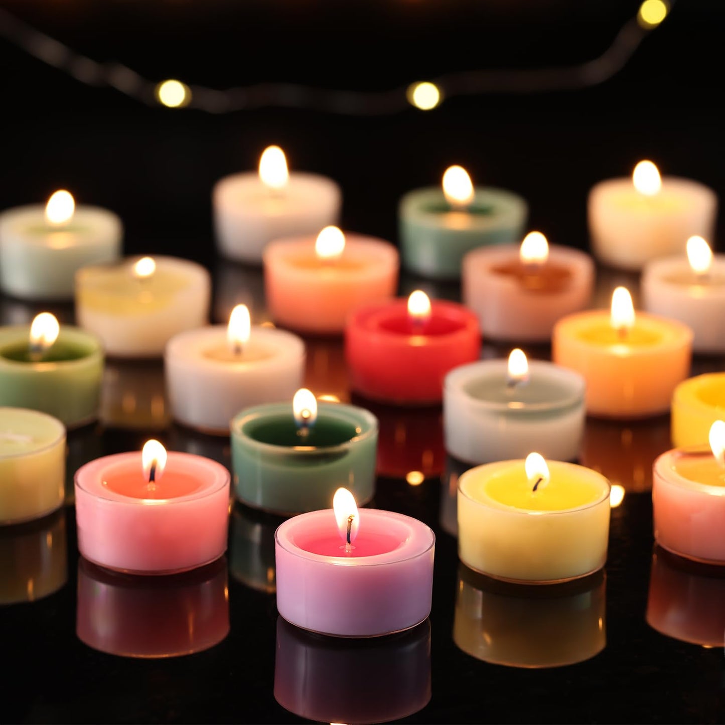 Scented Tea Lights Candles, Lavender Twilight, 16 Pack – Purple Scented Tealight Candles – 100% Palm Wax, 6 Hour Burn Aromatherapy Tea Light Votive Candle for Relaxation, Spa, Yoga, Home Decor