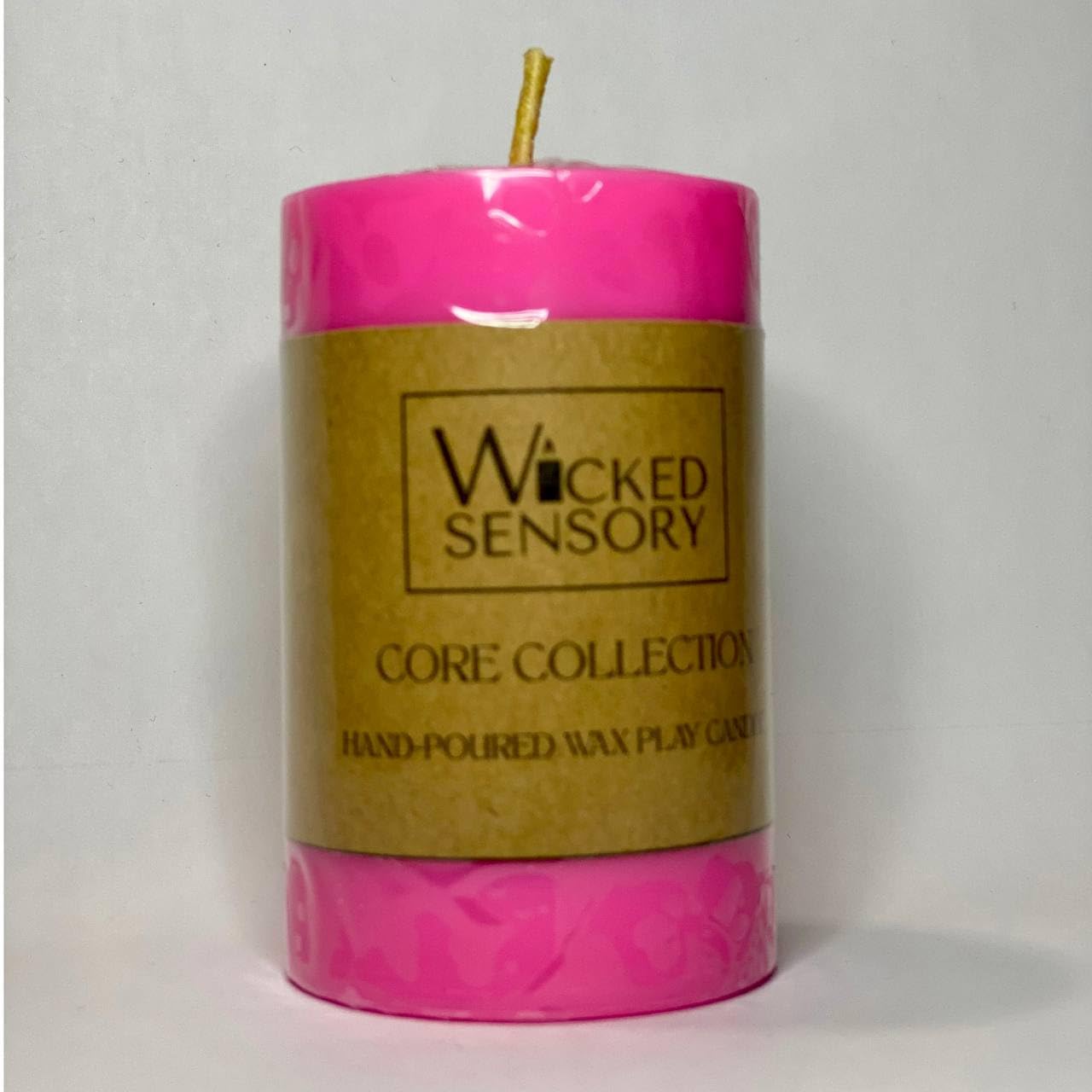 Premium Wax Play Candle - Unscented Body Safe Wax Blend for Sensory Play, Comfortable Heat Sensation - Perfect for Couples & Beginners (Pink)