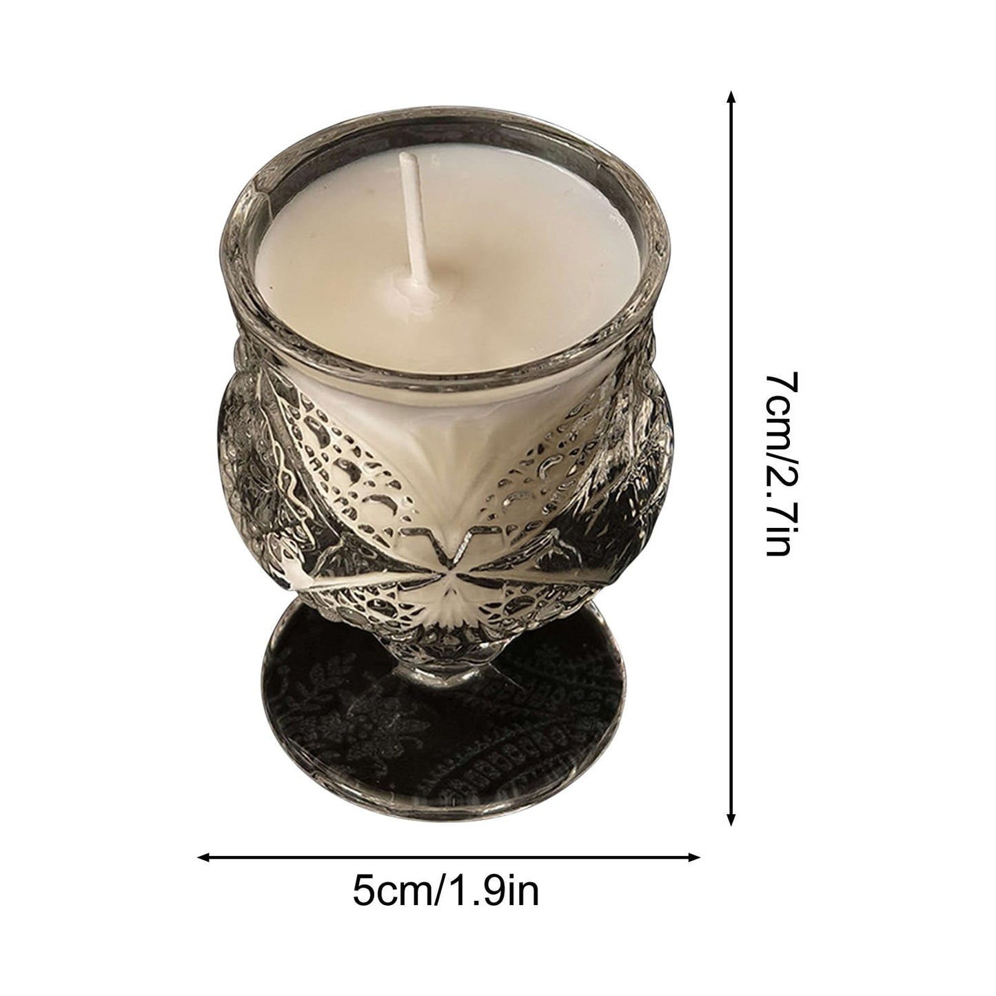 Low Temperature Candles Wine Cup Shaped in The Dark Scented Candles Low Heat Romantic Wax Play Candles Body Safe Low Temp Drip Candles Massage Soy Candles (C)