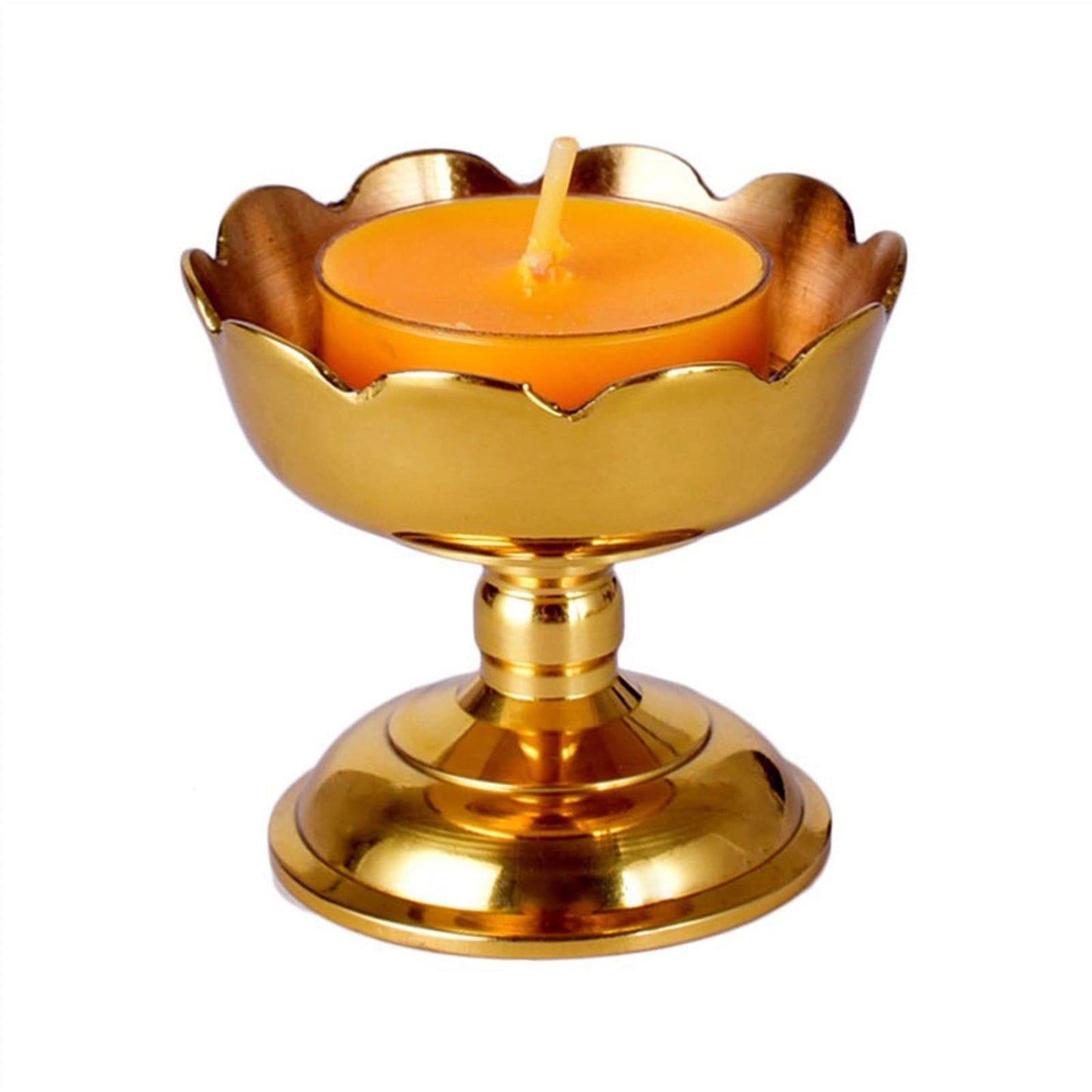 YUHUAWF Candle Holderss Classical Candle Holder Creative Flower Candlestick Table Decoration Zen Buddhist Temple Offering (Excluding Candles) Decorative Candlestick