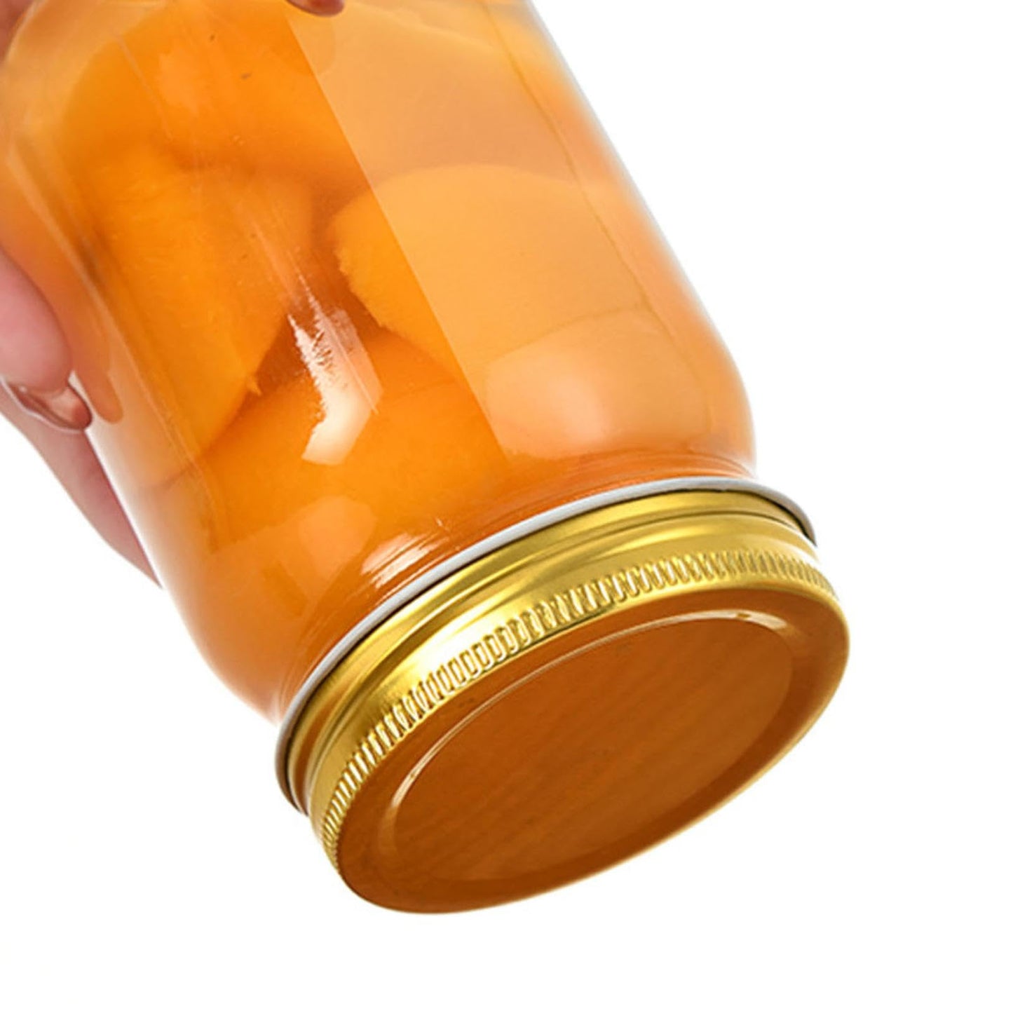 Regular Mouth Mason Jars, 8.3cm Pint Clear Glass Canning Jars with Airtight Metal Lids, Multipurpose Empty Glass Containers for Candle Making, Iced Coffee, Preserves, Salsa Jam Storage (Clear*2Pcs)