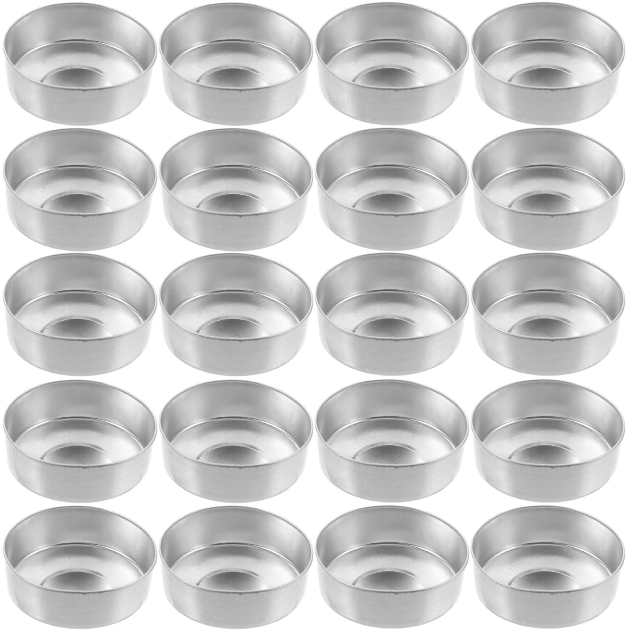 500pcs Round Tin Tea Light Cups Empty Case Candle Wax Containers Candle Mold Model DIY Wax Candles Tealight Accessories