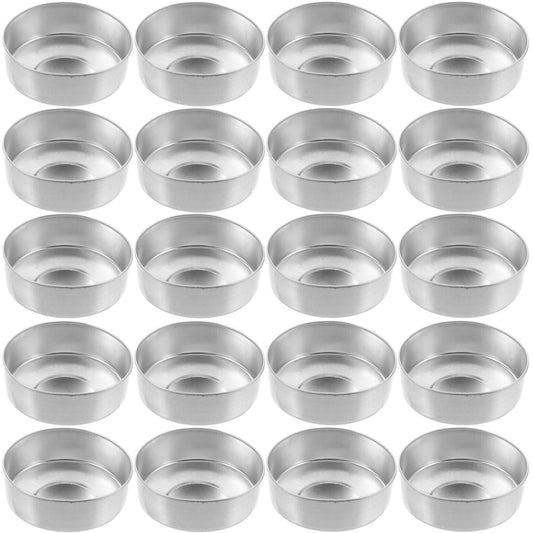 500pcs Round Tin Tea Light Cups Empty Case Candle Wax Containers Candle Mold Model DIY Wax Candles Tealight Accessories
