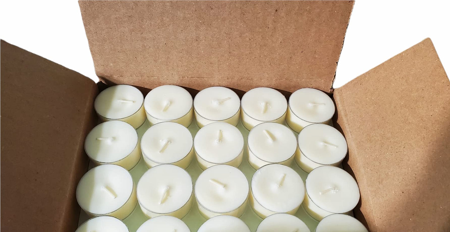 200 Soy Tealights by Soyworx Unscented All Natural Color Tea Light