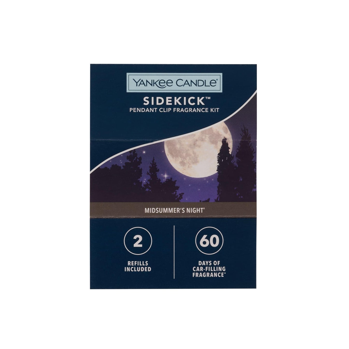 Yankee Candle MidSummer's Night Sidekick Pendant Fragrance Kit with Two Refills XO