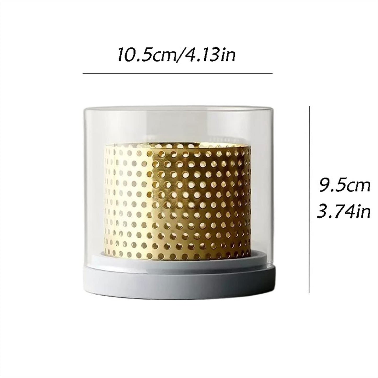 Candle Sconces Aromatherapy Candlestick Table Center Decorative Glass Candle Holder High Temperature Resistant Candle Stand/Display Candelabra (Size : B)