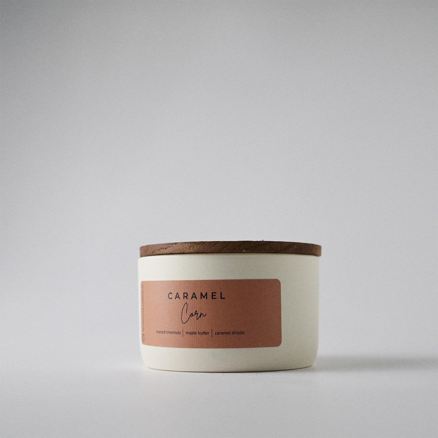 Milkhouse Candle Company Caramel Corn Soy Candle - Roasted Chestnuts | Maple Glaze | Pecan Scented - 10 oz Signature Statement Candle with Lid, 20+ Hour Burn Time, Made in the USA