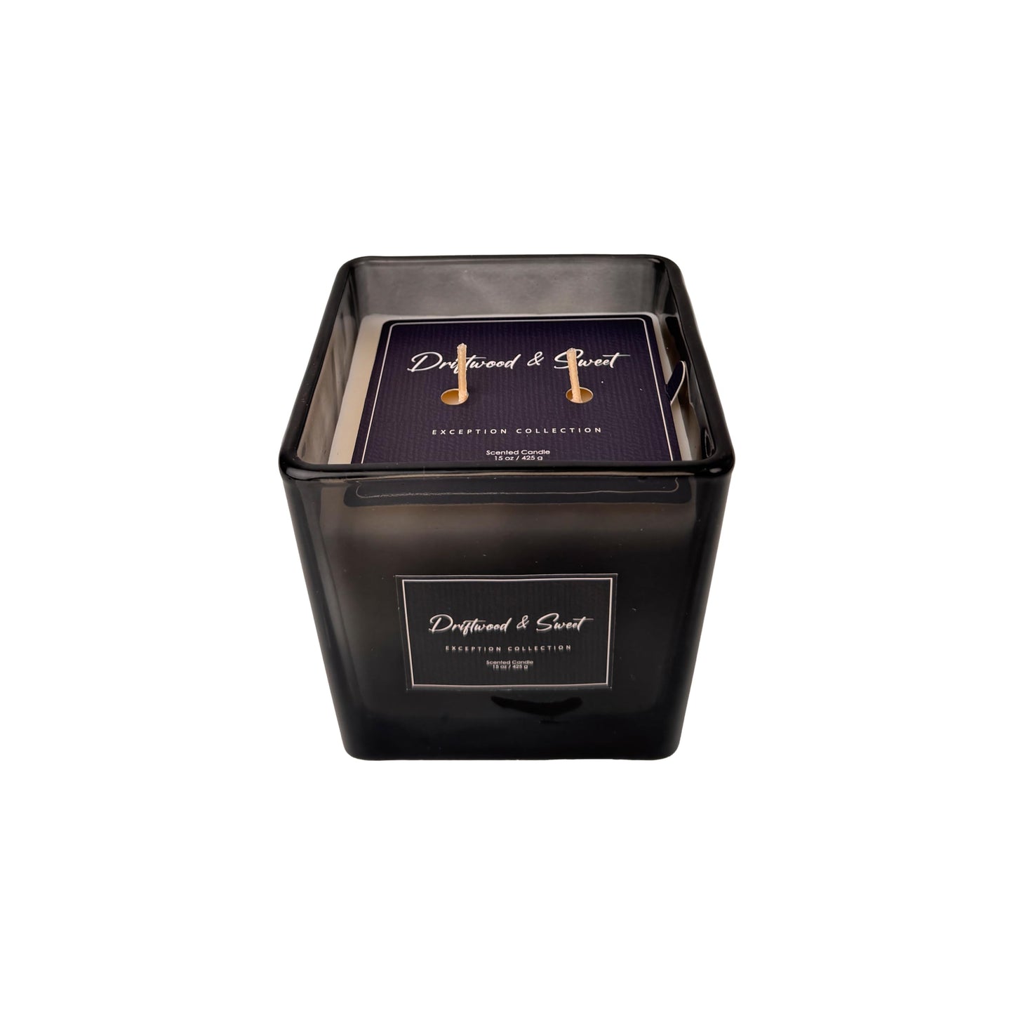Signature Scented Candle 15oz – CW Studio Color Glass Jar — Hand-Poured Soy & Paraffin Wax – Clean Burn, Smokeless, Up to 30 Hours, Home Decor & Gift Giving