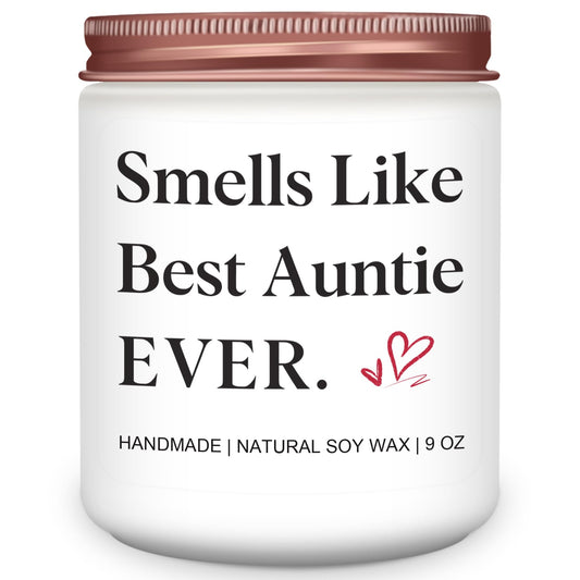 Homsolver Gifts for Aunt, Birthday Mothers Christmas Thanksgiving Gifts for Aunt, Smells Like Best Auntie Ever Scented Candles