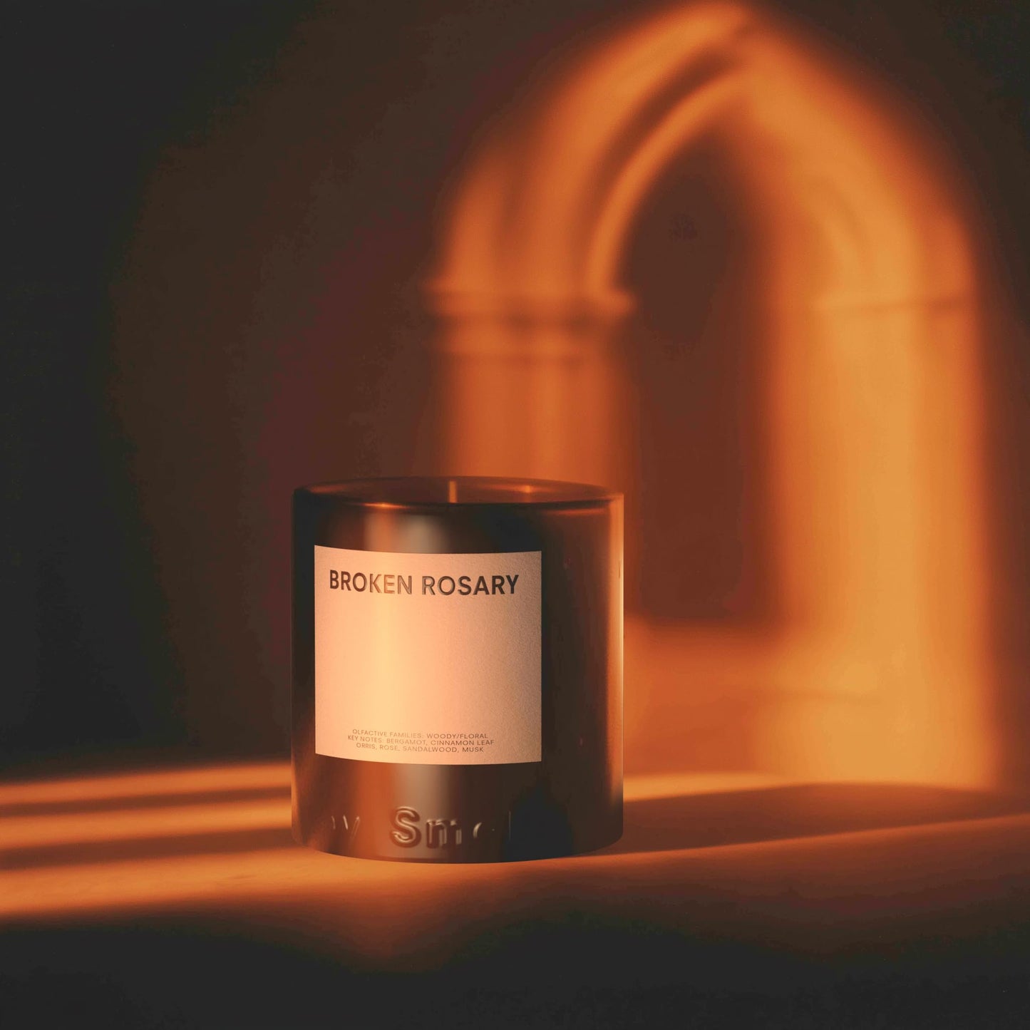 Boy Smells Rosary Jar Candle