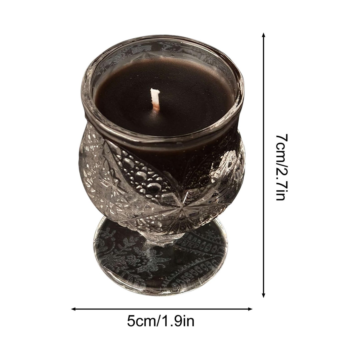 Low Temperature Candles Wine Cup Shaped in The Dark Scented Candles Low Heat Romantic Wax Play Candles Body Safe Low Temp Drip Candles Massage Soy Candles (F)
