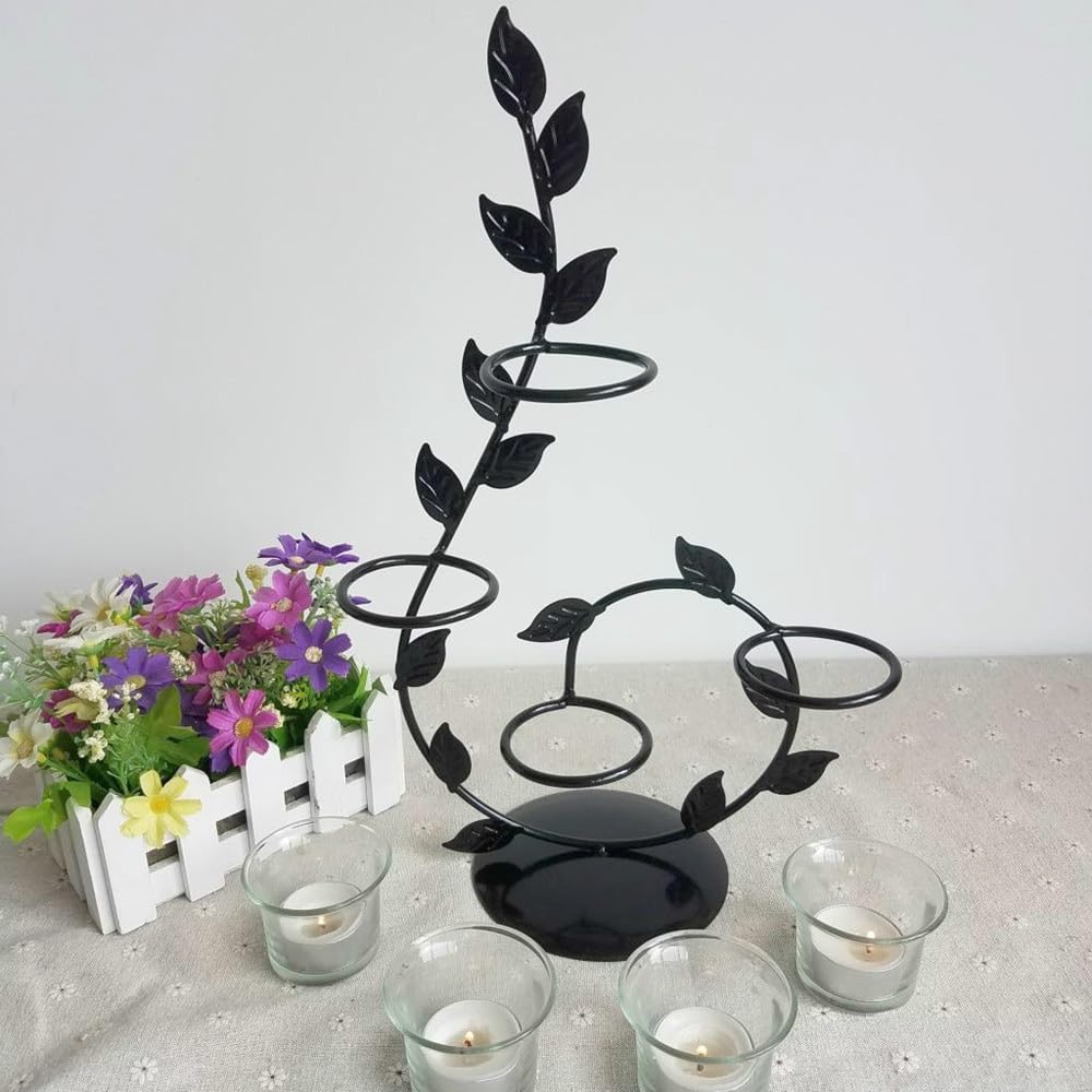 Candlestick Holders Creative European Metal Candle Holder Leaf Shape Candlestick Valentine Day Wedding Decor Candle Holders